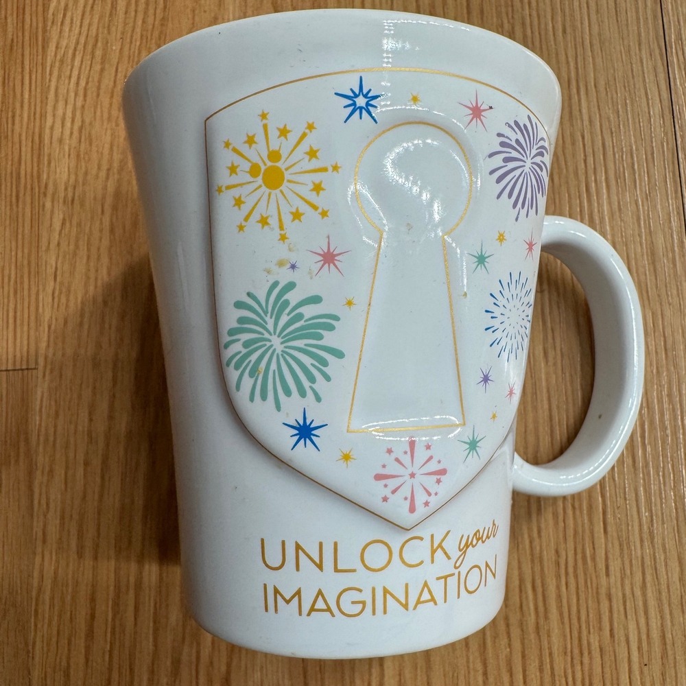 Disney‎ Mickey Mouse Unlock Your Imagination Ceramic Mug Fireworks